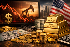 Gold Slips as Safe-Haven Demand Softens Amid Stronger Dollar