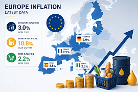 Europe’s Inflation Pressures Remain Elevated as Energy Costs Drive Prices Higher